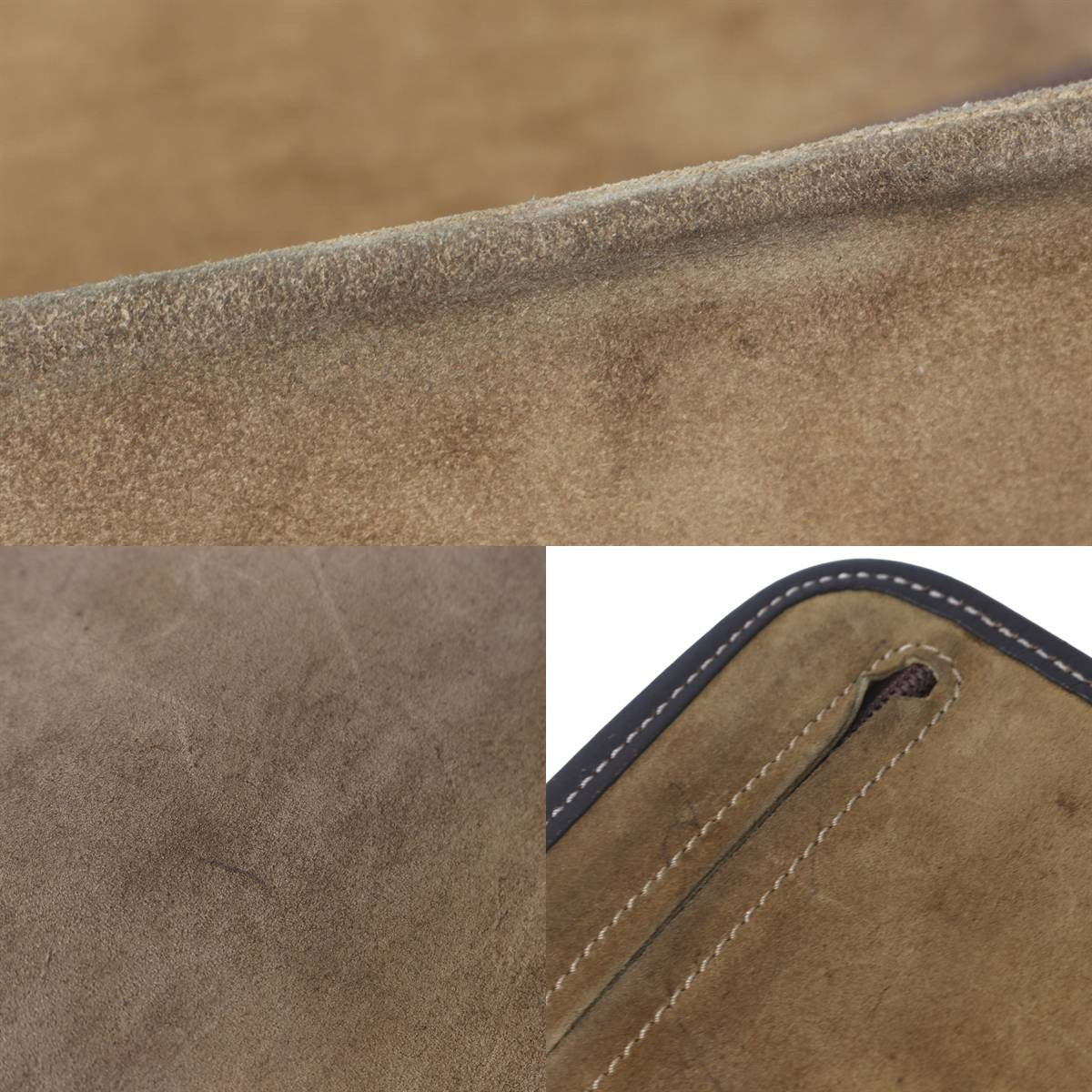 LOEWE Clutch Bag Second Bag Anagram Camel Authentic