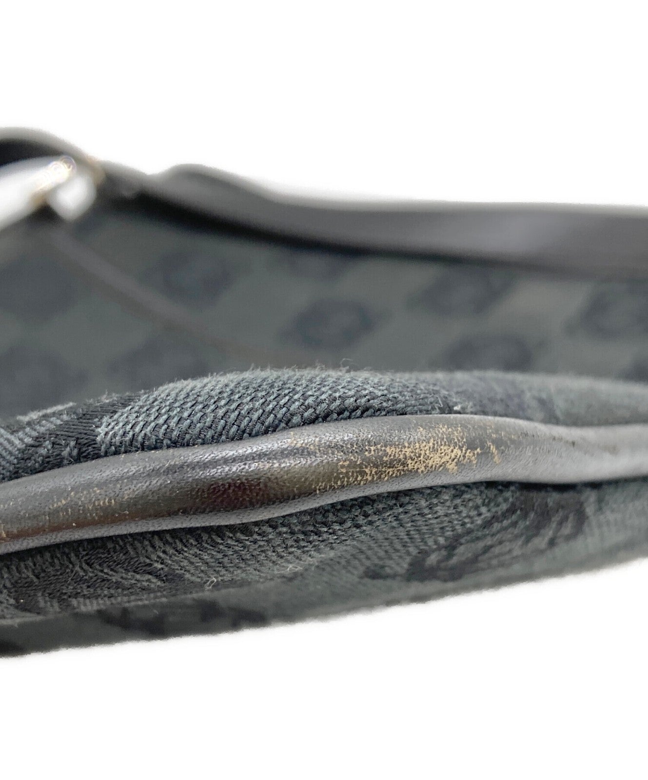 LOEWE Shoulder Bag Purse Anagram Black Authentic