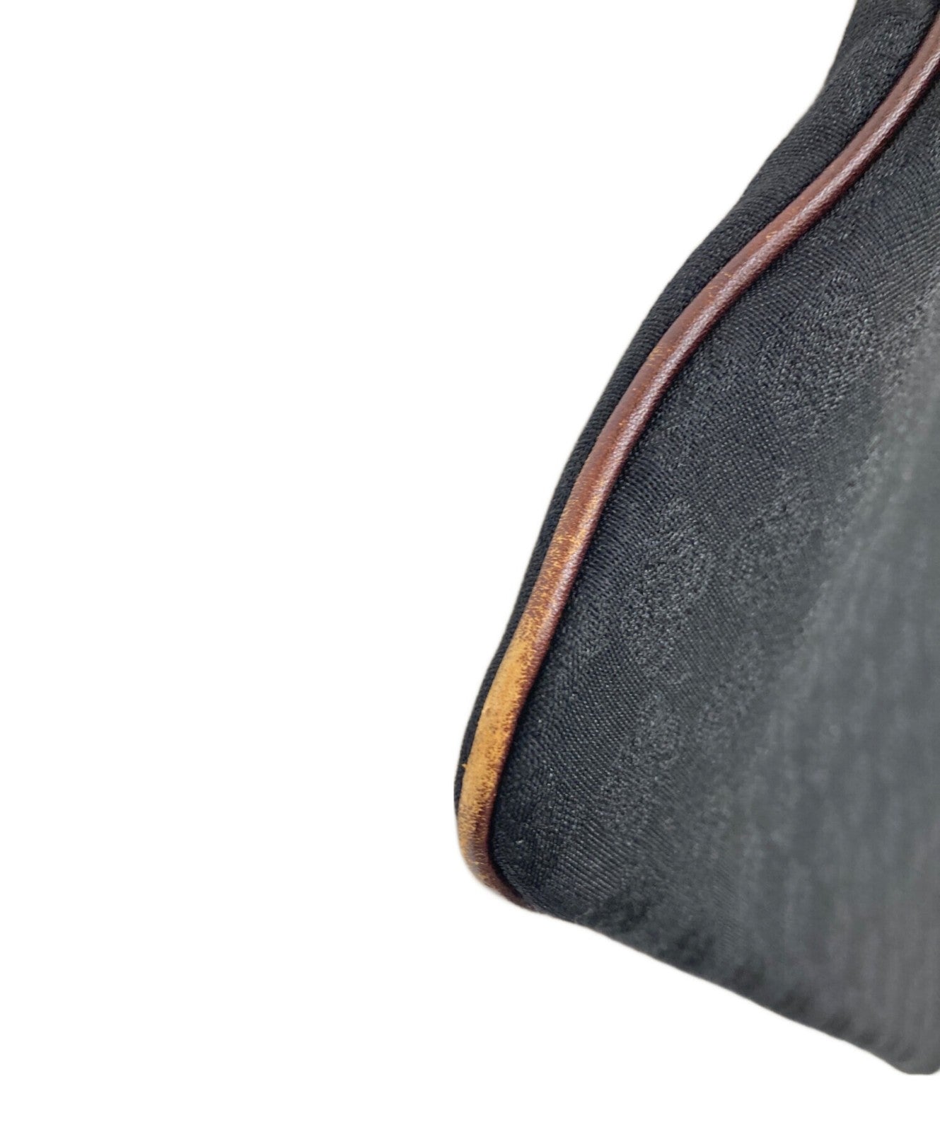 LOEWE Hand Bag Tote Purse Anagram Canvas Black Authentic