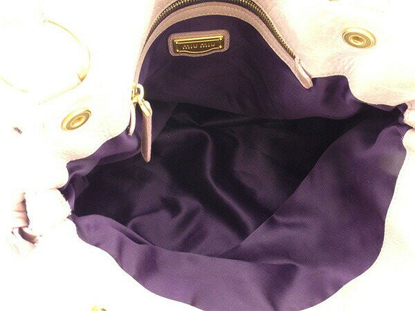 MIU MIU Hand Bag Tote Purse Pink Authentic