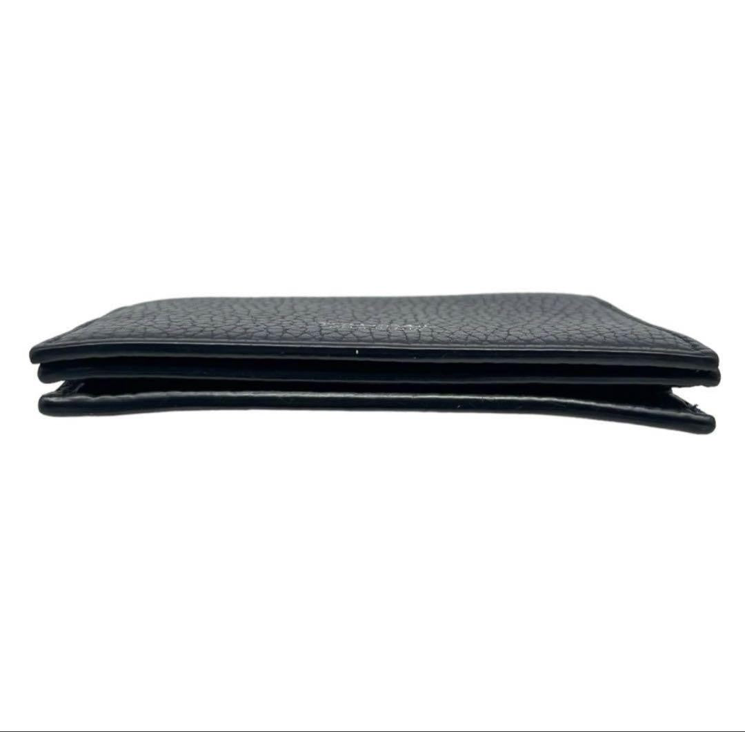 TOM FORD Bi-fold Card Holder Wallet Case Flap Purse Compact Leather Black Auth