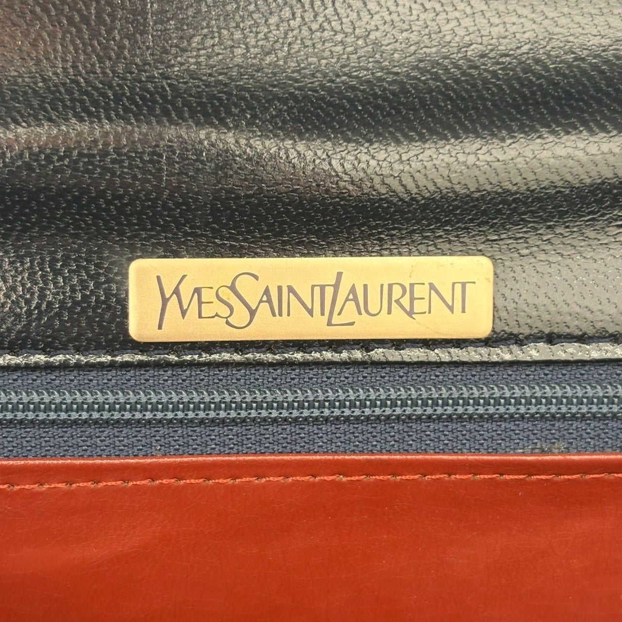 Saint Laurent Shoulder Bag Purse YSL Cassandra Leather Authentic Black