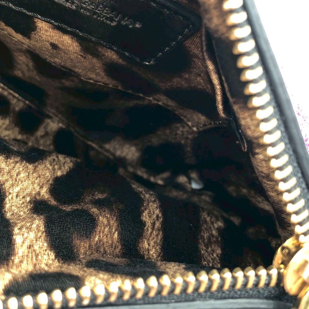 Dolce & Gabbana Shoulder Bag Purse Leopard Purple Authentic