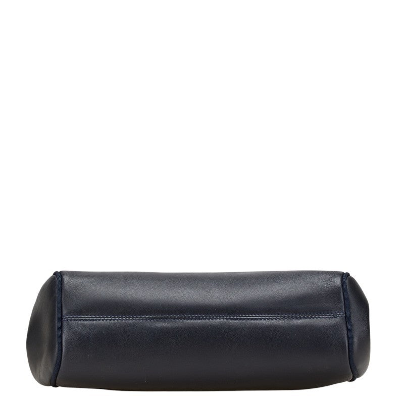 Salvatore Ferragamo VARA RIBBON Purse Shoulder bag Navy Authentic Used Women's