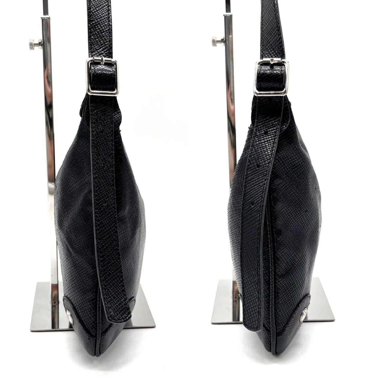 Longchamp Shoulder Bag Purse Black Authentic Leather