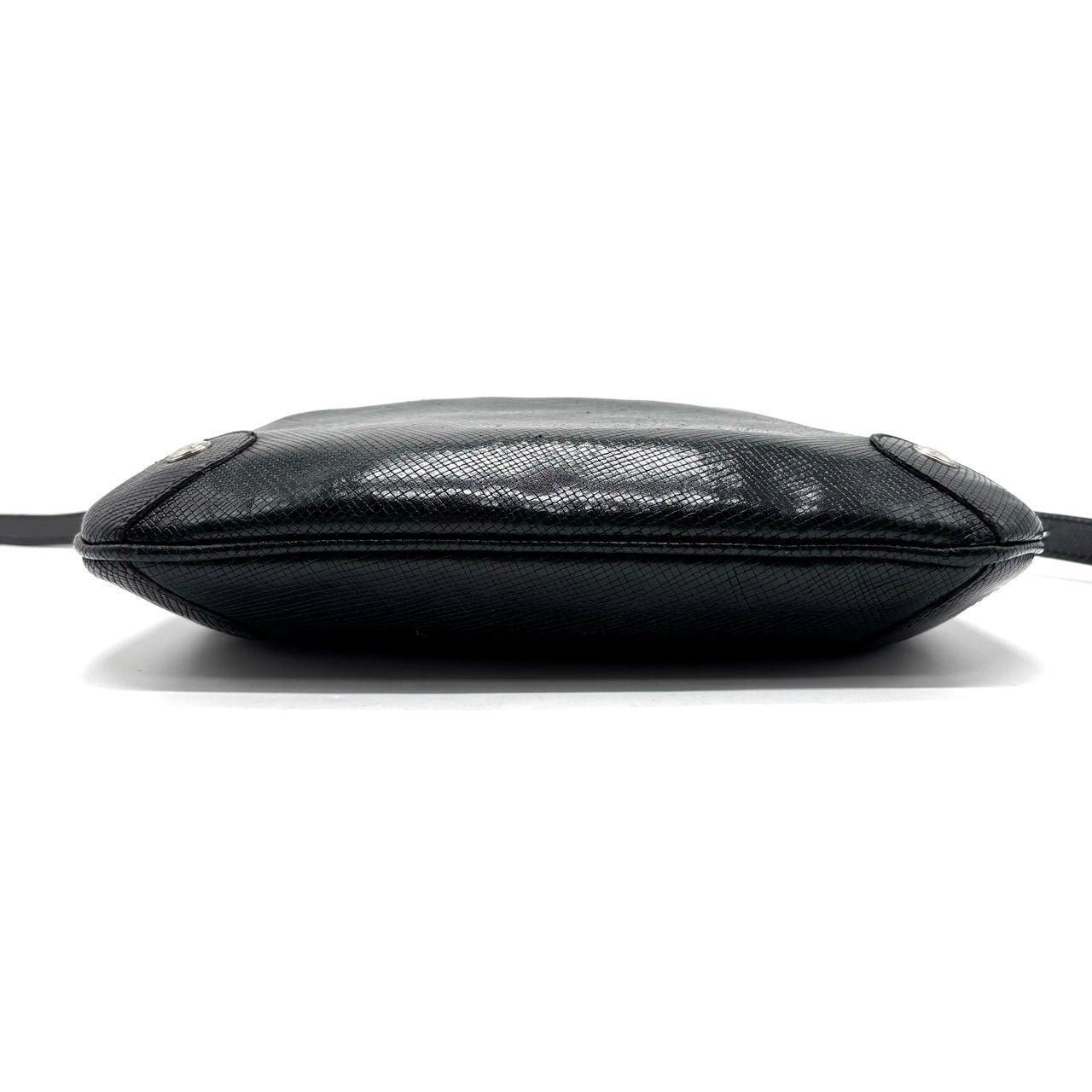 Longchamp Shoulder Bag Purse Black Authentic Leather