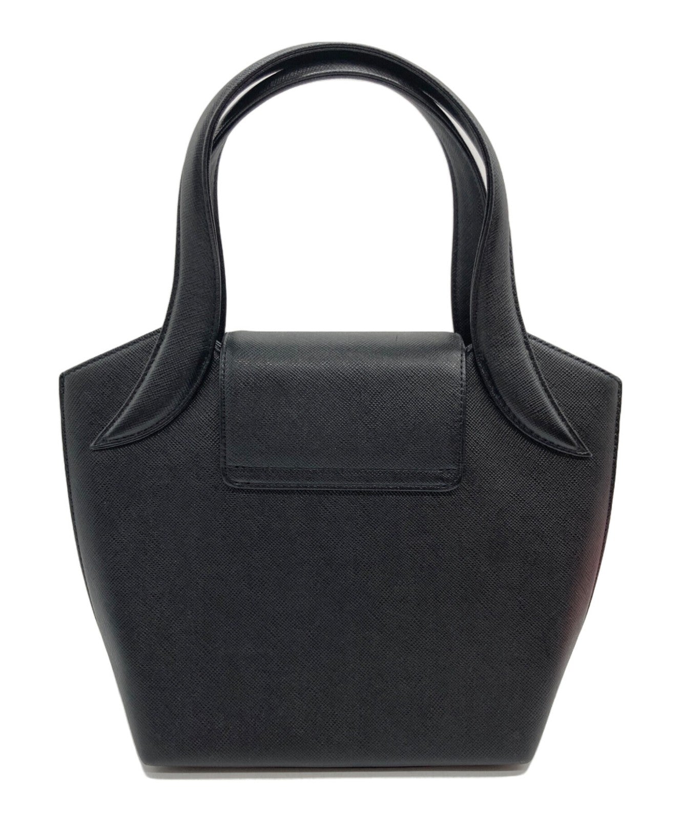 GIVENCHY Hand Bag Tote Purse OLD Turn Lock Black Authentic