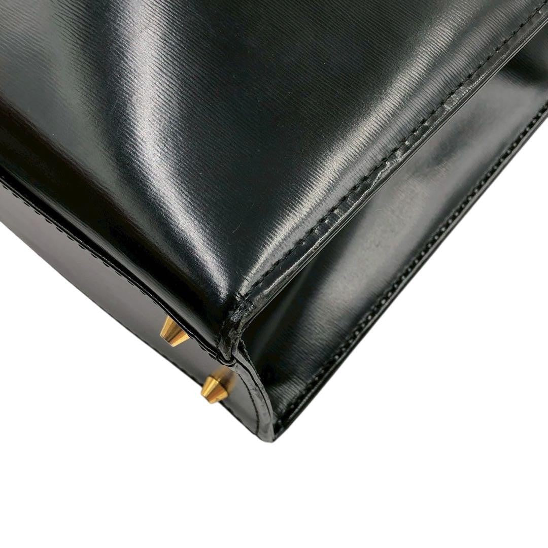 Saint Laurent Hand Bag Tote Purse Logo Leather Authentic