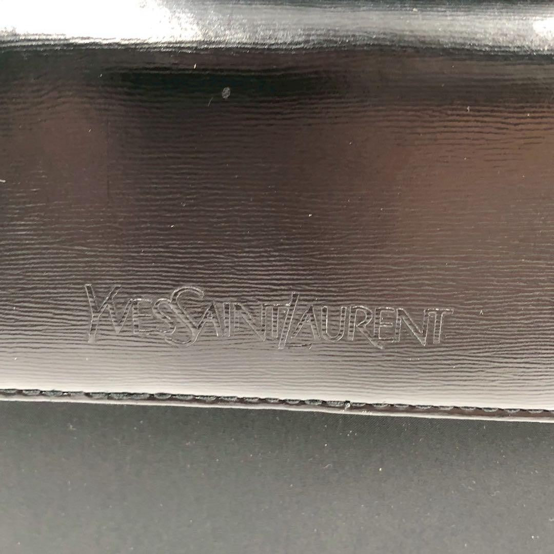 Saint Laurent Hand Bag Tote Purse Logo Leather Authentic