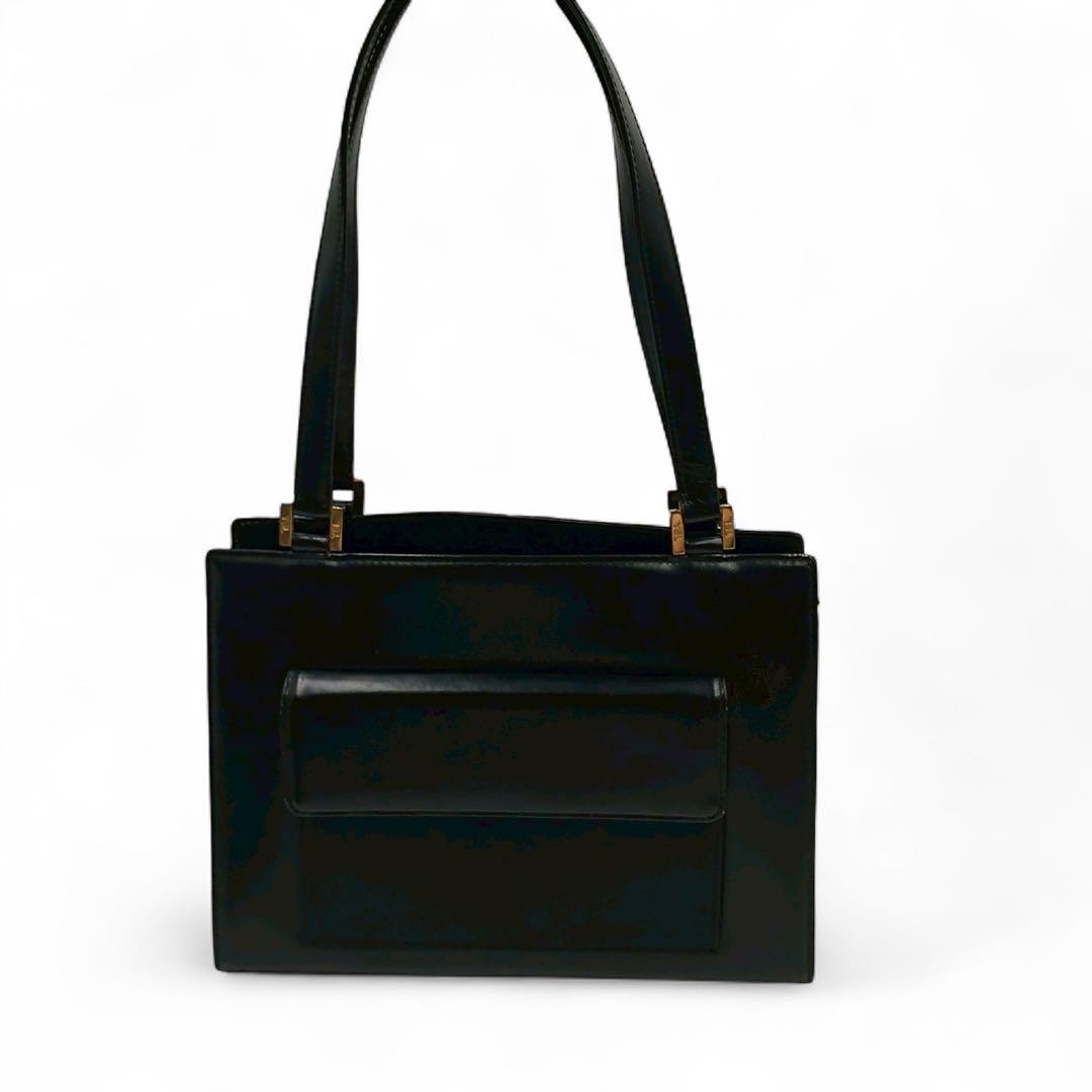 Saint Laurent Hand Bag Tote Purse Logo Leather Authentic