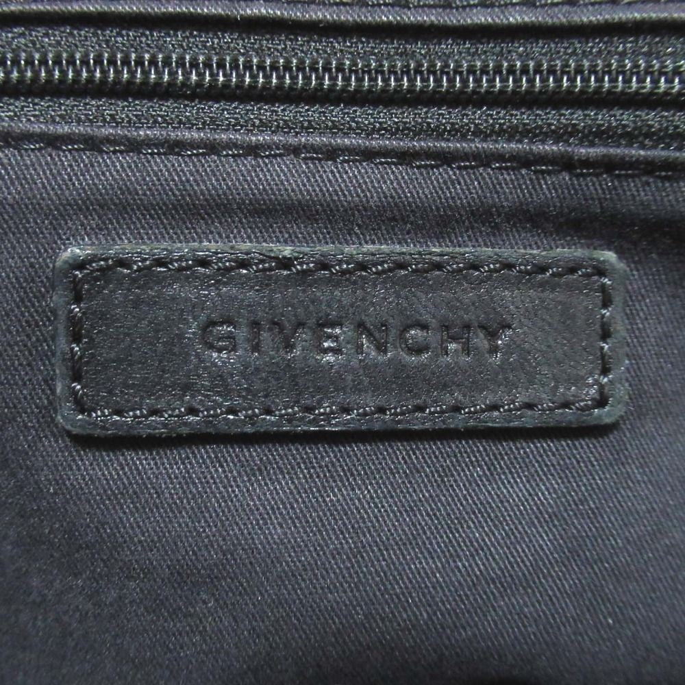GIVENCHY Nightingale Bag Shoulder Hand Tote Purse Black Leather Vintage Auth
