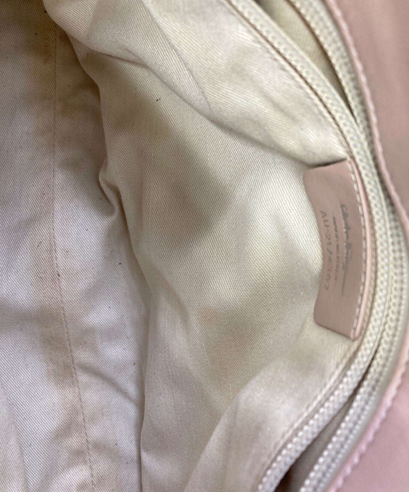 Salvatore Ferragamo handbag Tote Purse Pink Authentic Women's Used