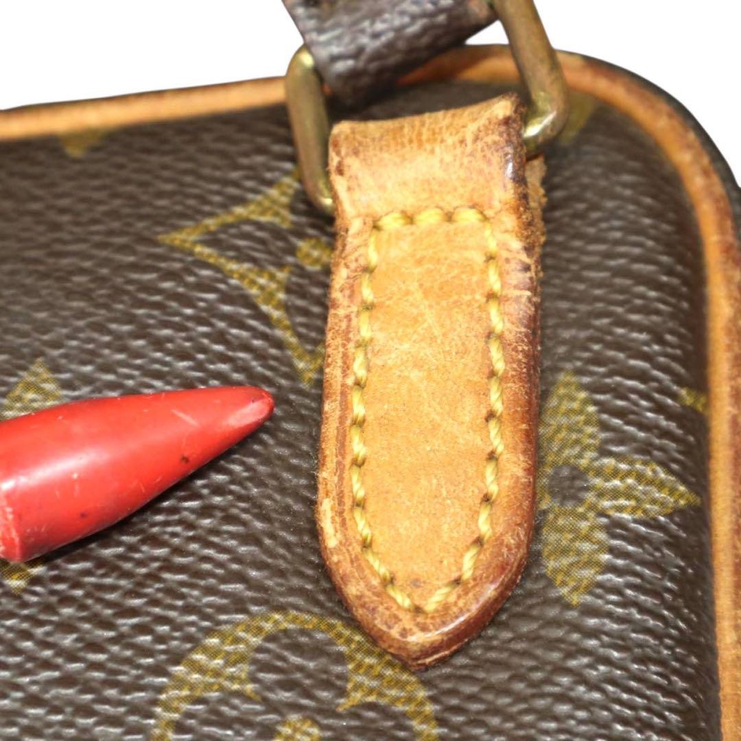 Louis Vuitton Shoulder Bag Purse Monogram M51828 PVC Leather Brown Beige