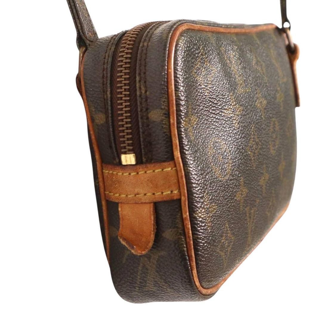 Louis Vuitton Shoulder Bag Purse Monogram M51828 PVC Leather Brown Beige