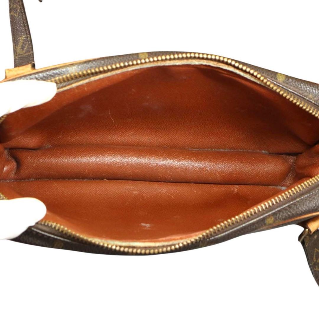 Louis Vuitton Shoulder Bag Purse Monogram M51828 PVC Leather Brown Beige