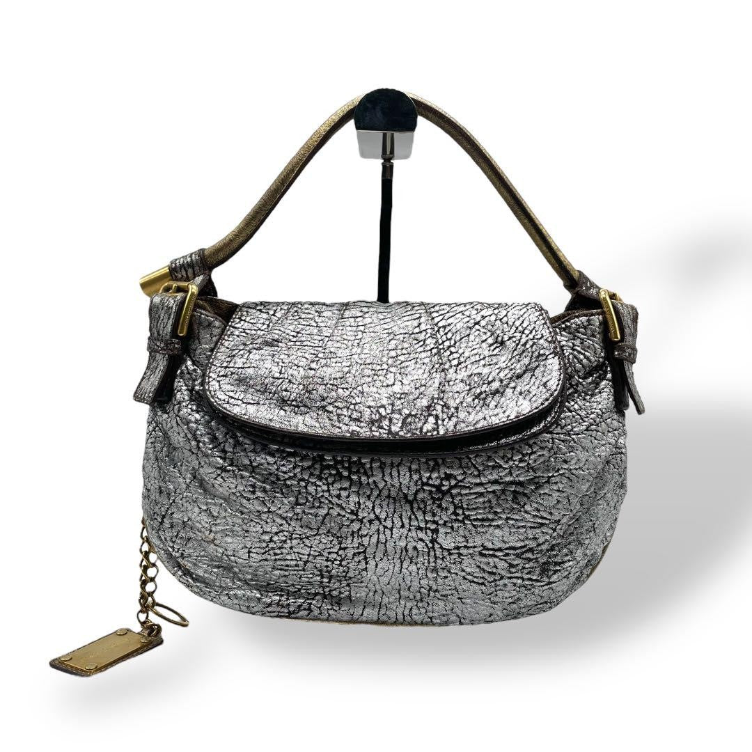Dolce & Gabbana Shoulder Bag Purse Silver Authentic