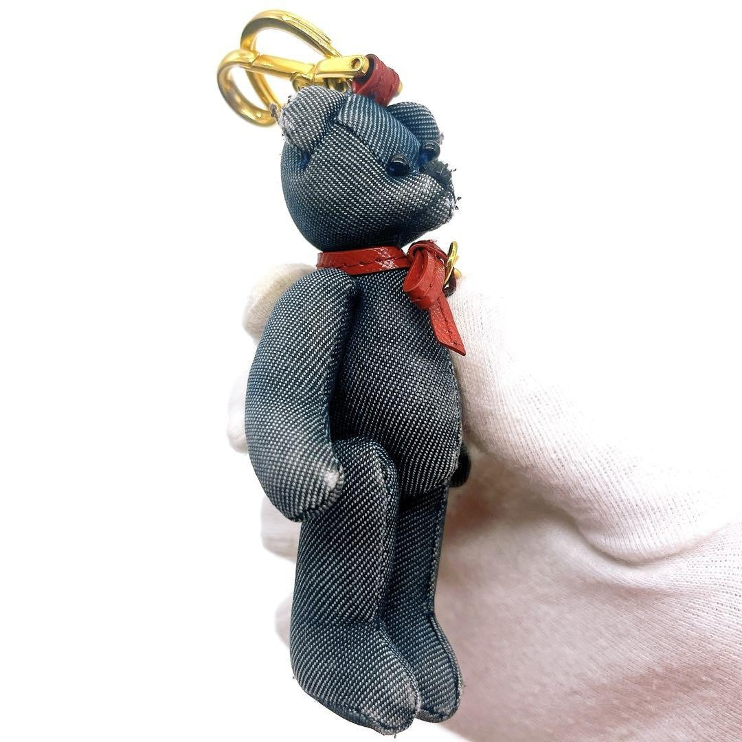 PRADA Key Ring Keychain Bag Charm JOHNNY Bear Authentic