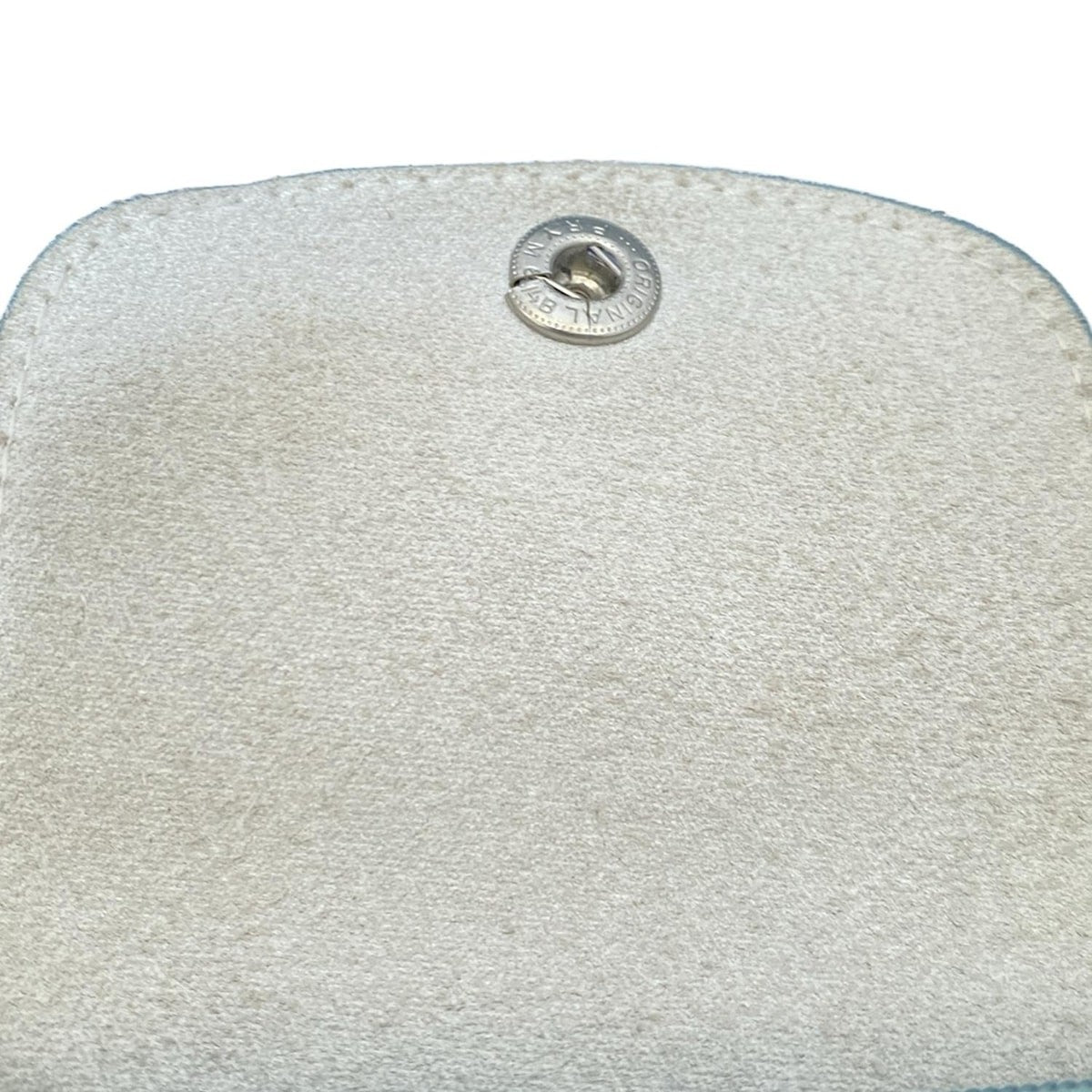 Longchamp handbag Purse light blue Nylon Leather Authentic Used Women's
