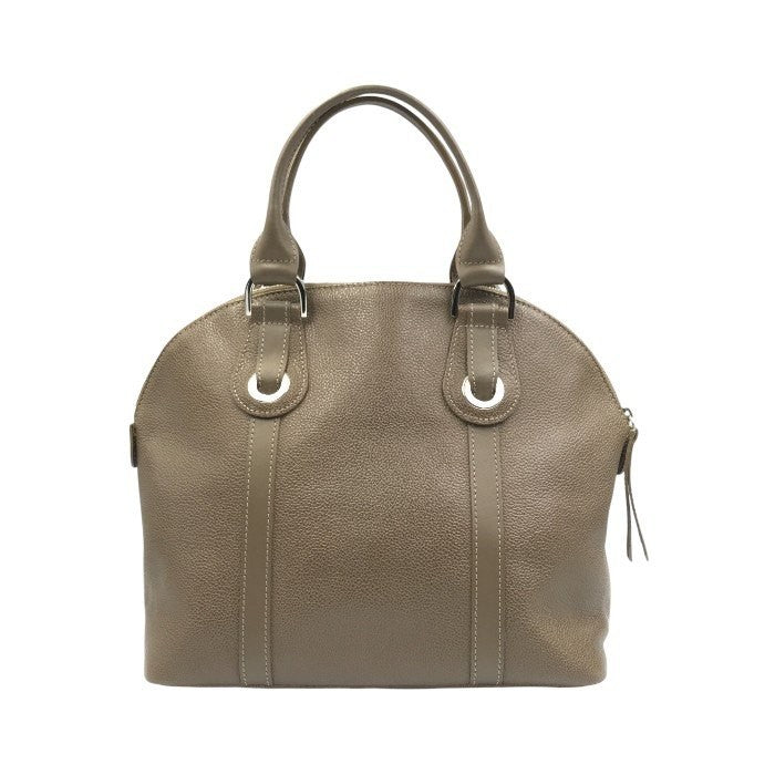 Longchamp handbag Tote Purse Brown Leather Authentic Women's Used