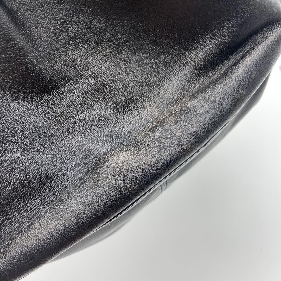 LOEWE Hand Bag Tote Purse Anagram Leather Authentic