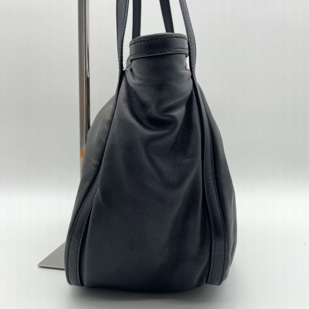 LOEWE Hand Bag Tote Purse Anagram Leather Authentic