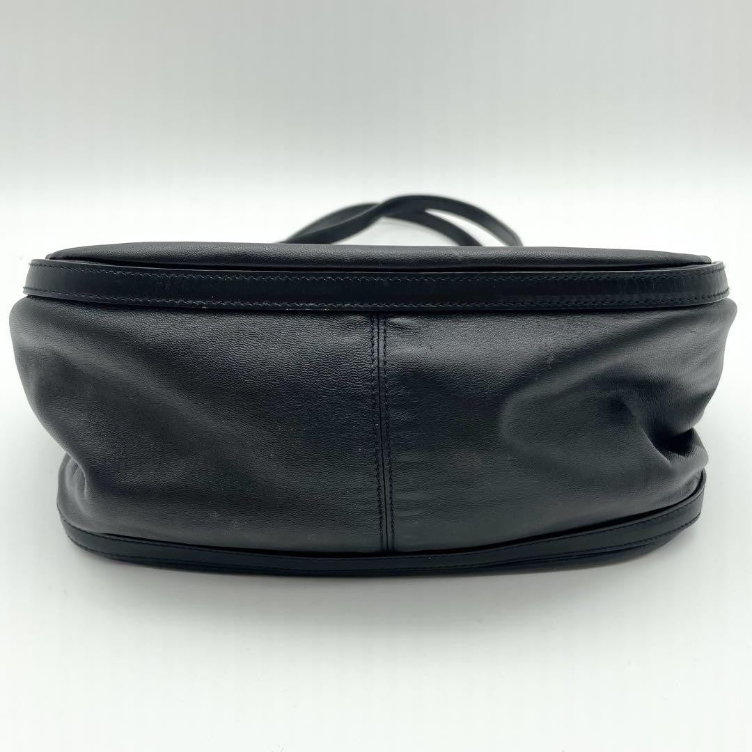 LOEWE Hand Bag Tote Purse Anagram Leather Authentic