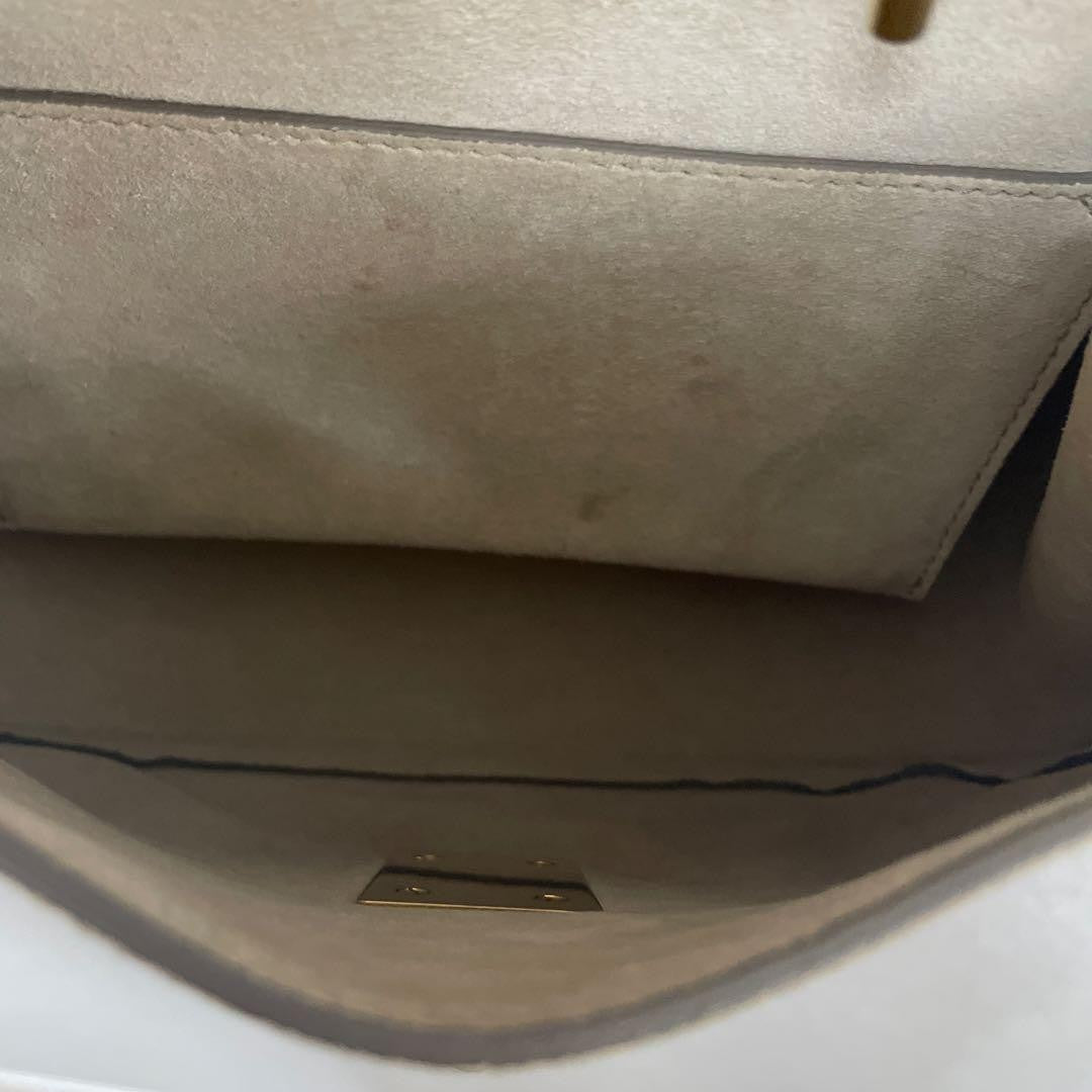Chloe Shoulder Bag Purse Drew Camel Brown Authentic
