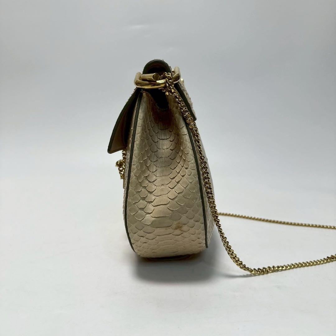 Chloe Shoulder Bag Purse Drew Leather Beige Ivory Authentic