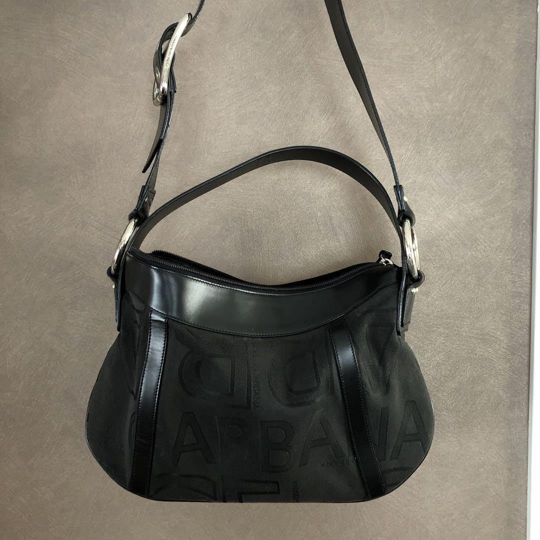 Dolce & Gabbana Hand Bag Tote Purse Black Authentic