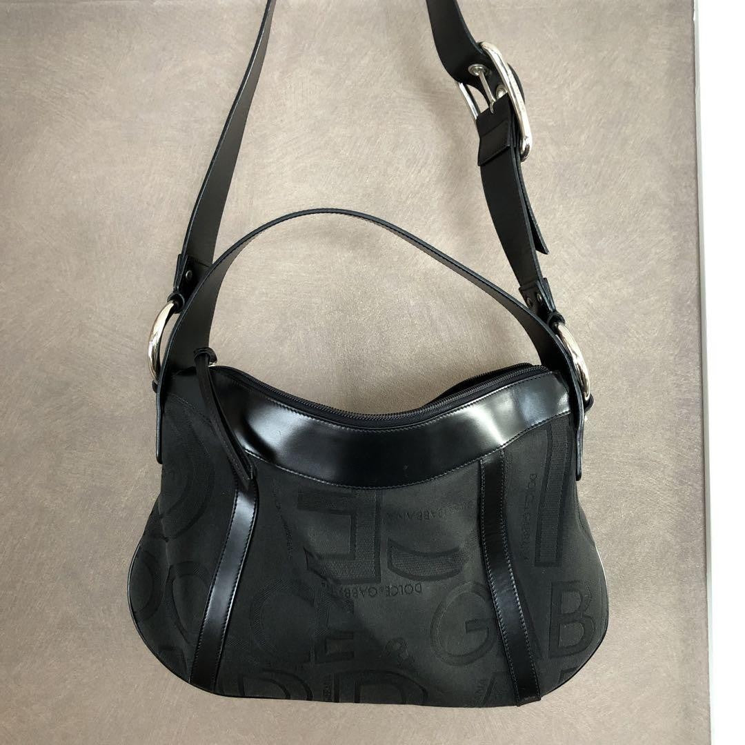 Dolce & Gabbana Hand Bag Tote Purse Black Authentic
