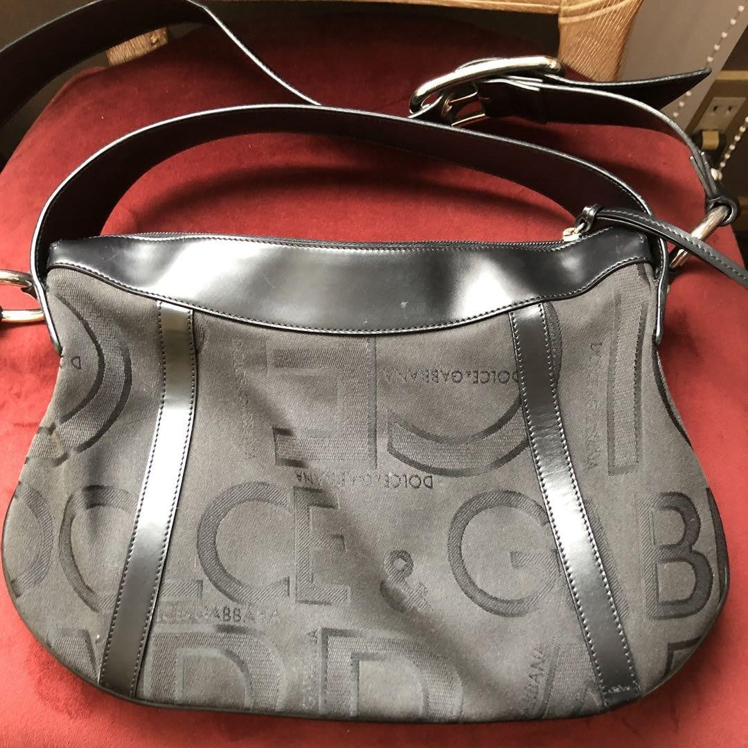 Dolce & Gabbana Hand Bag Tote Purse Black Authentic