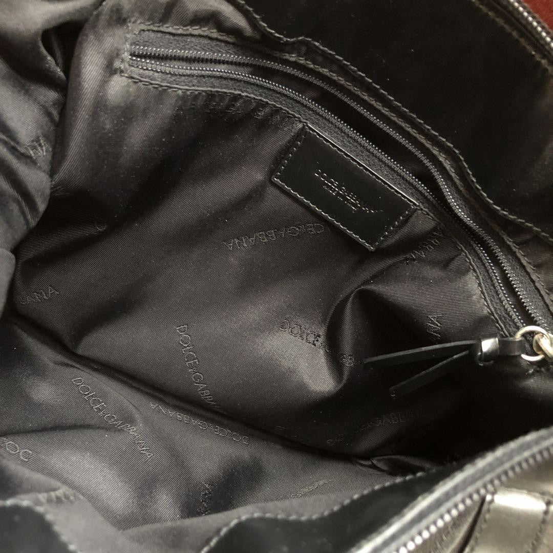 Dolce & Gabbana Hand Bag Tote Purse Black Authentic