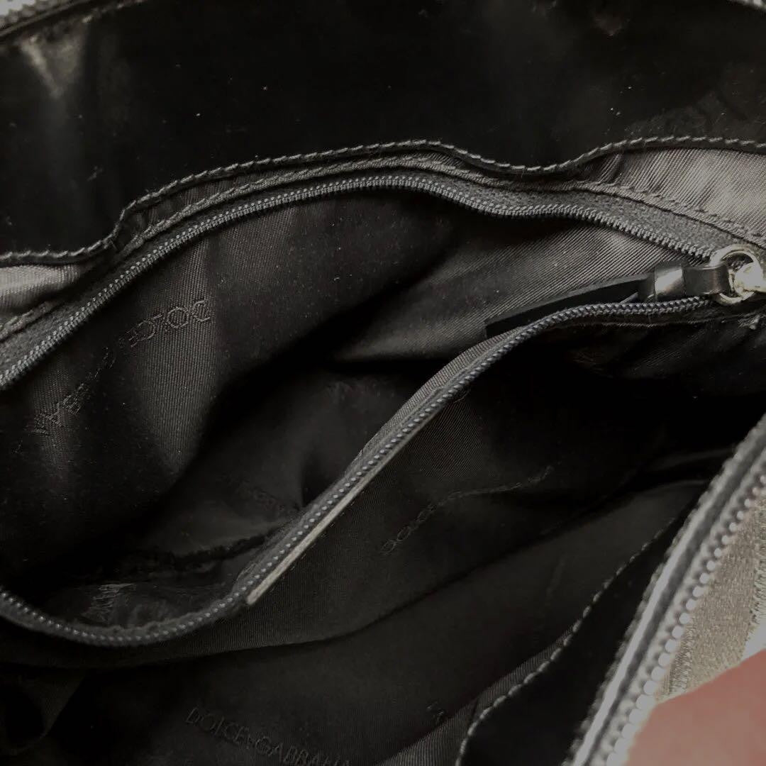 Dolce & Gabbana Hand Bag Tote Purse Black Authentic