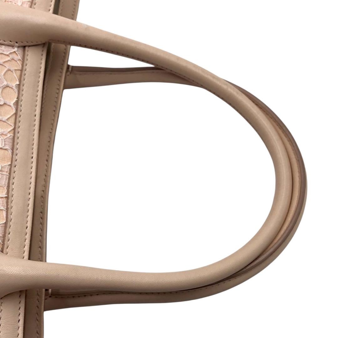 Dolce & Gabbana Hand Bag Tote Purse Lace Pink Authentic