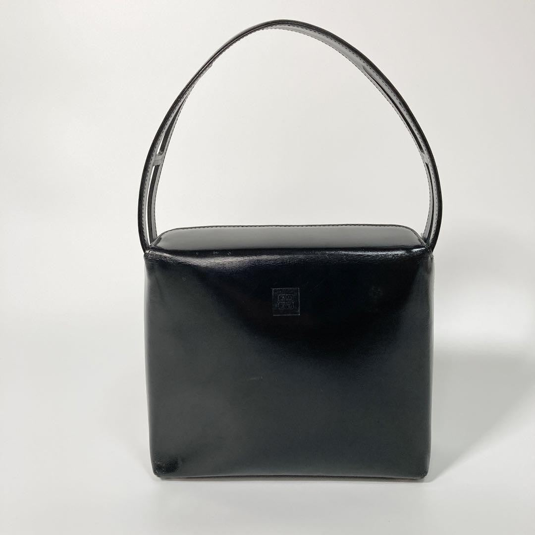 GIVENCHY Black Hand Bag Tote Purse Leather Authentic