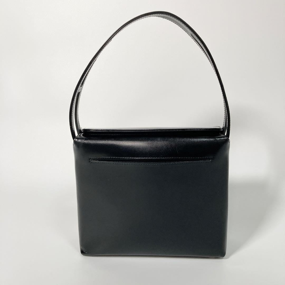 GIVENCHY Black Hand Bag Tote Purse Leather Authentic