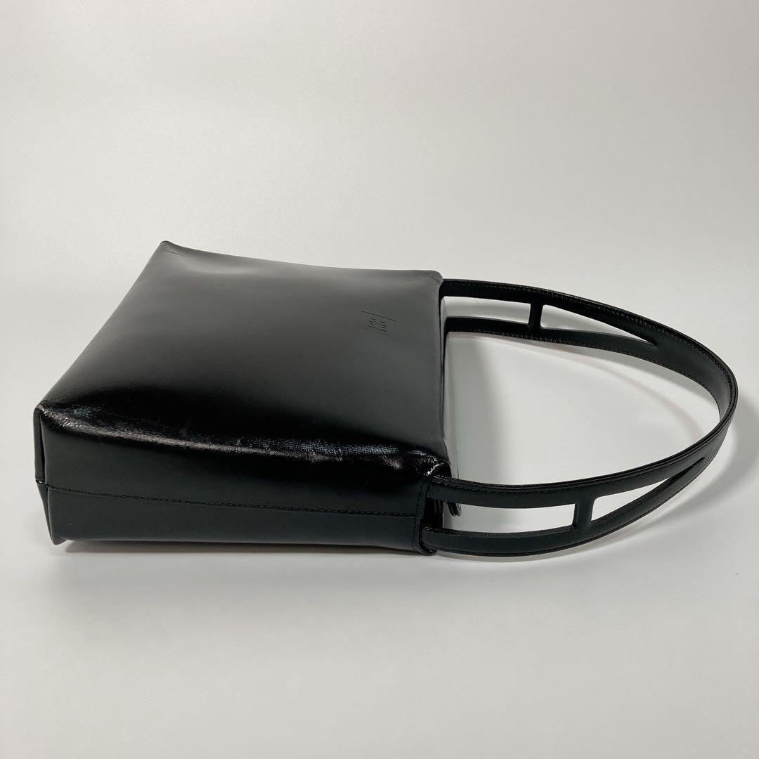 GIVENCHY Black Hand Bag Tote Purse Leather Authentic