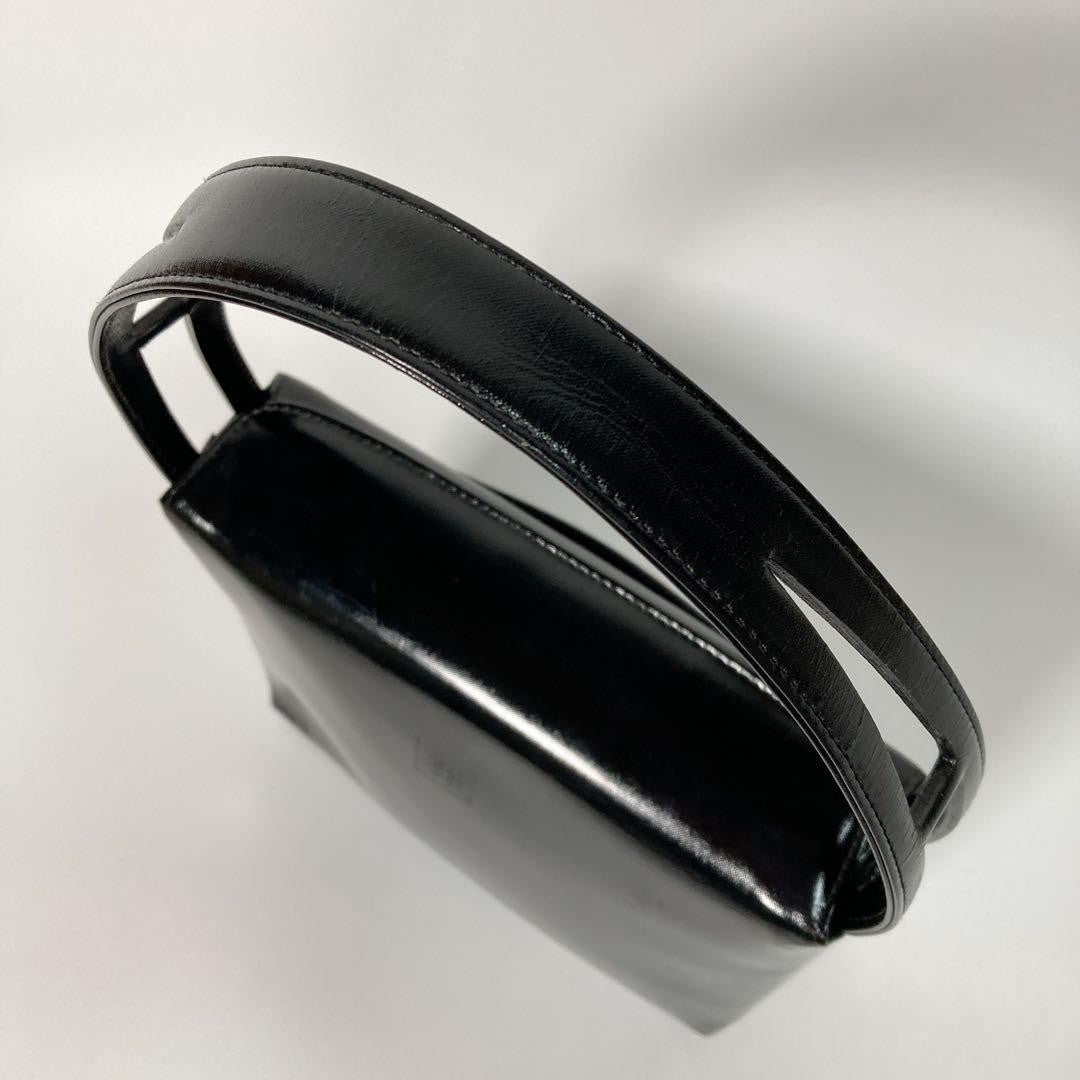GIVENCHY Black Hand Bag Tote Purse Leather Authentic
