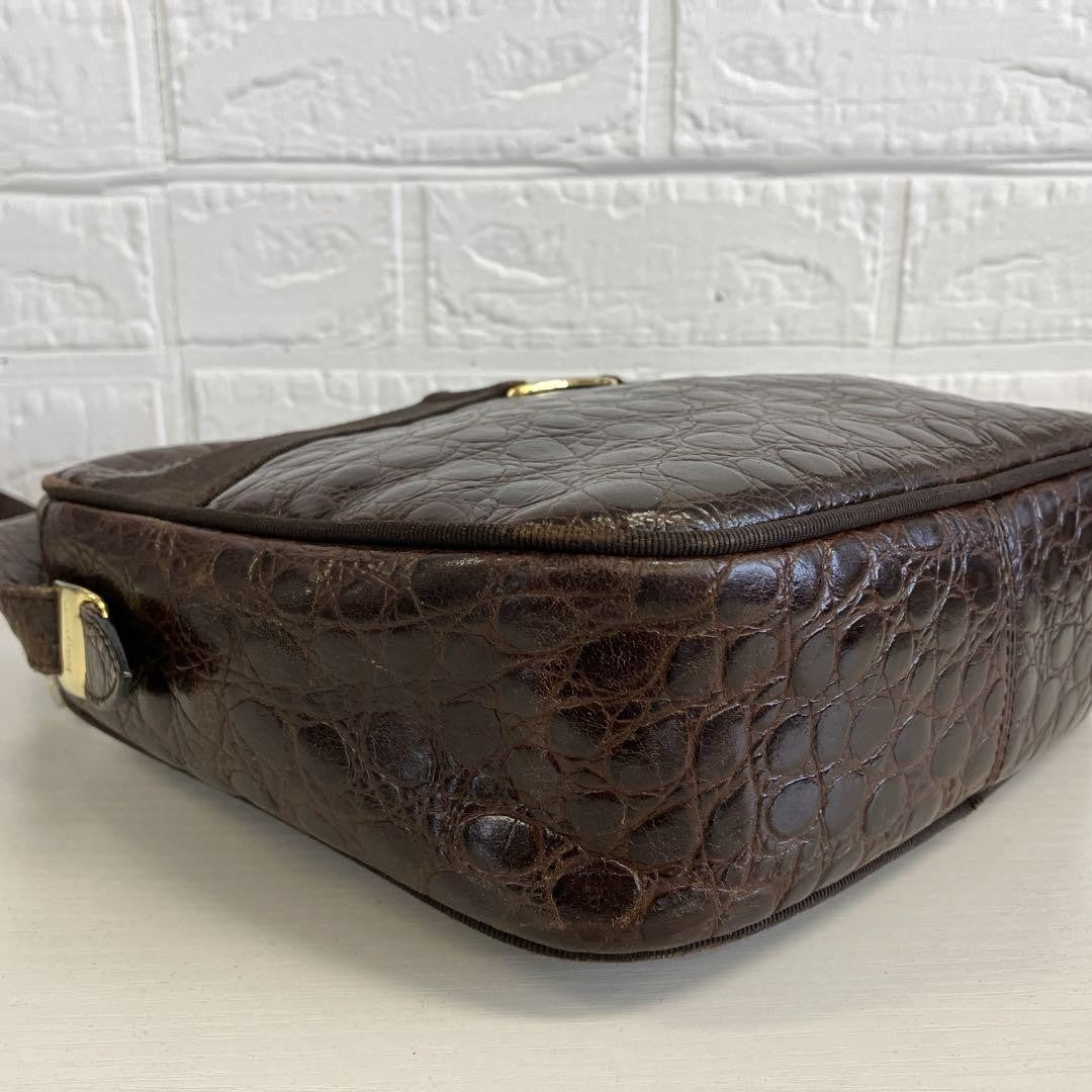 Salvatore Ferragamo VARA RIBBON Purse Shoulder bag Brown Used Women's Authentic