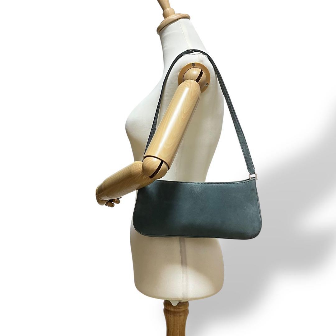 Salvatore Ferragamo handbag Purse Green accessory pouch Authentic Used Women's
