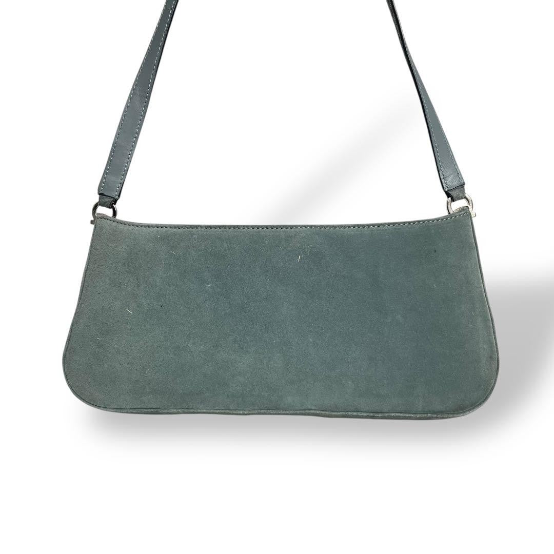 Salvatore Ferragamo handbag Purse Green accessory pouch Authentic Used Women's