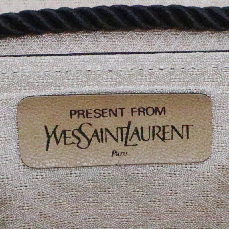 Saint Laurent Shoulder Bag Purse 2way YSL Cassandra Satin Black Authentic