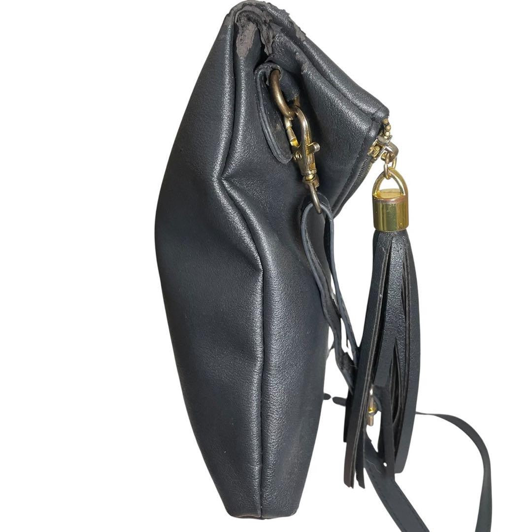 GIVENCHY Shoulder Bag Purse Clutch Bag Second Bag 4G Black Authentic