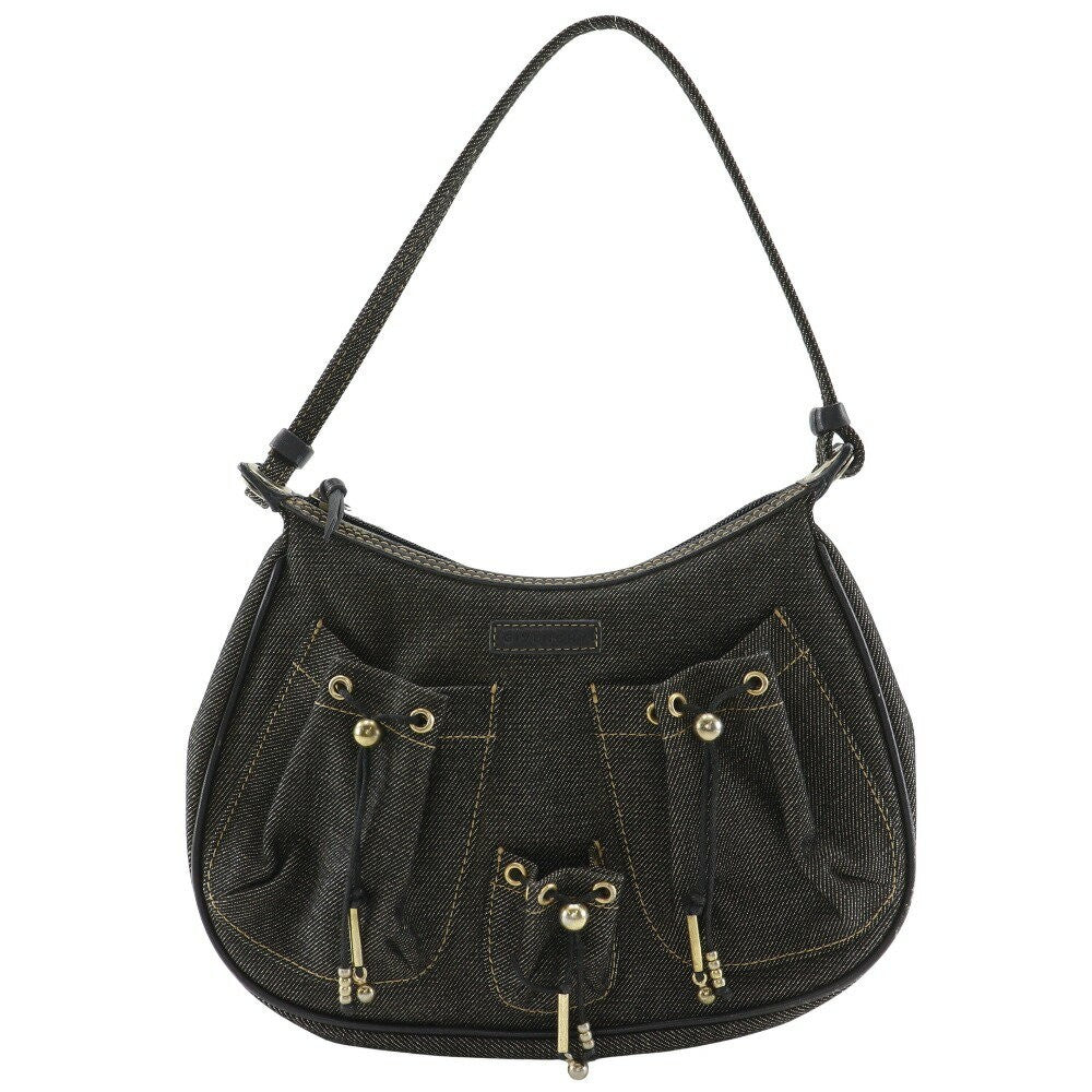 GIVENCHY Accessory Pouch Shoulder Bag Purse Denim Navy Authentic
