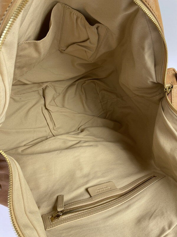 Hand Shoulder Bag Tote Purse 2way Nightingale Camel Authentic