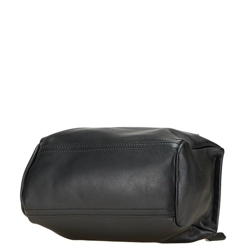 GIVENCHY Clutch Bag Second Bag Leather Black White Authentic