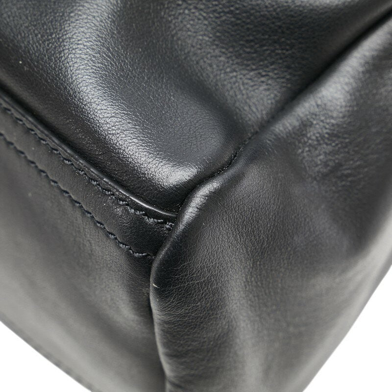 GIVENCHY Clutch Bag Second Bag Leather Black White Authentic