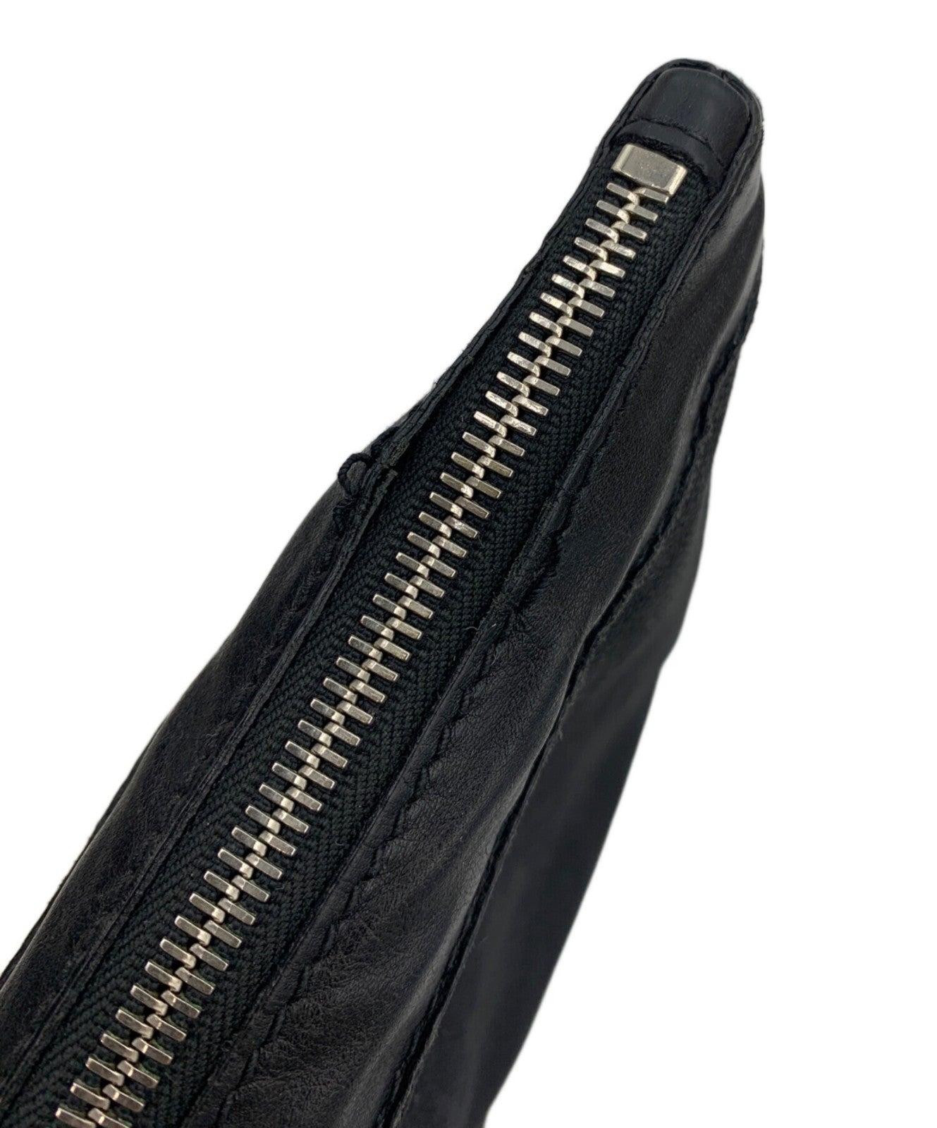 BALENCIAGA Clutch Bag Second Bag Logo Black Authentic