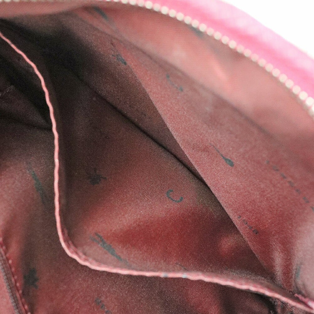 Longchamp Shoulder Bag Purse Leather Pink Authentic