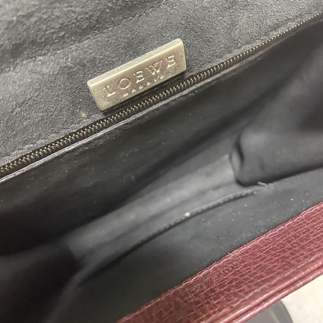 LOEWE Hand Bag Tote Purse Leather Authentic